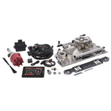 Edelbrock Pro Flo 4 Fuel Injection Kit Seq Port SBC 1986&Earlier 550 Max HP 29 LbHr Injectors Satin - 35760