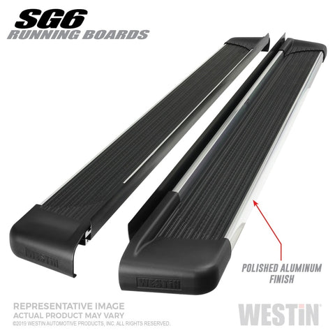 Westin Polished Aluminum Running Board 68.4 inches SG6 Running Boards - Polished - 27-64710