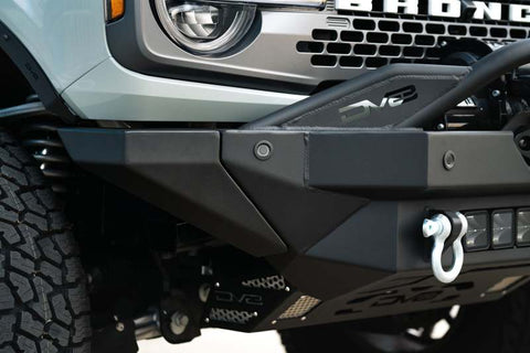 DV8 Offroad 2021+ Ford Bronco Modular Front Bumper Winch Capable w/ Auxiliary Light Mounts - FBBR-02