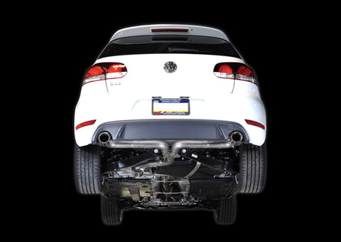 AWE Tuning Mk6 GTI Performance Catback - Diamond Black Round Tips - 3015-33038