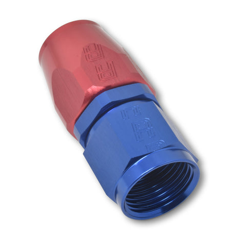 Russell Performance -4 AN Red/Blue Straight Full Flow Hose End - 610010