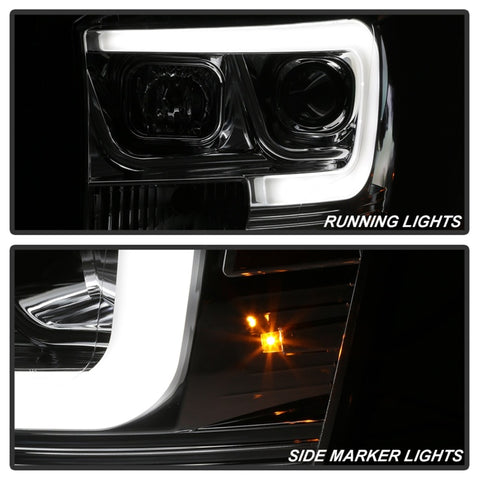 Spyder Dodge Ram 1500 06-08 V2 Projector Headlights - Light Bar DRL - Chrome (PRO-YD-DR06V2-LB-C) - 5085290