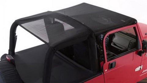 Rampage 1997-2006 Jeep Wrangler(TJ) Combo Sun Brief/Safari Top - Black Mesh - 94301