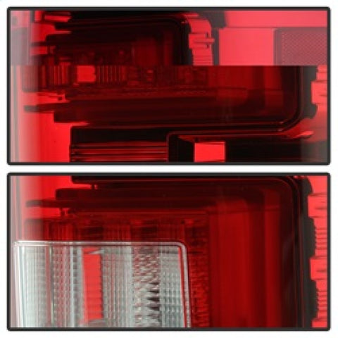 Spyder Ford F150 2015-2017 Light Bar LED Tail Lights - Red Clear ALT-YD-FF15015-LBLED-RC - 5083692