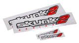 Skunk2 Decal Packet (Windshield Visor and 2 Side Decals) - 837-99-1460