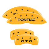 MGP 4 Caliper Covers Engraved Front Pontiac Rear Gto Yellow Finish Black Char 2004 Pontiac GTO - 18029SGTOYL