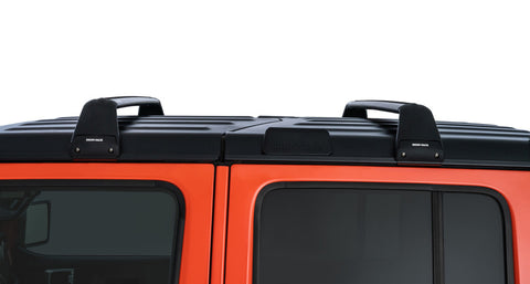 Rhino-Rack 07-22 Jeep Wrangler JK/JL 4 Door Hard Top Vortex SG 2 Bar Roof Rack - Black - SG59