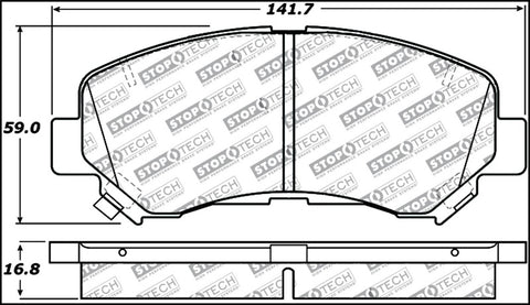 StopTech Performance Brake Pads - 309.13740