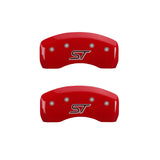 MGP 4 Caliper Covers Engraved Front & Rear ST Red finish silver ch - 10231SSTORD