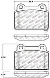 StopTech Performance 08+ Mitsubishi Evolution X Rear Brake Pads - 309.13680