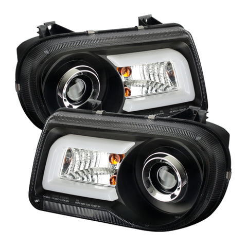 Spyder Chrysler 300C 05-10 Projector Headlights LED DRL Black High/Low H7 PRO-YD-C300C-DRL-BK - 5075659