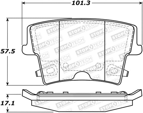 StopTech Street Select Brake Pads - 305.10570