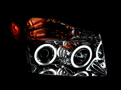 ANZO 2004-2007 Nissan Armada Projector Headlights w/ Halo Chrome (CCFL) - 111094