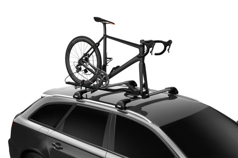 Thule TopRide Fork-Mounted Roof Bike Rack (Fits 9-15mm Thru-Axle & Standard 9mm Quick-Release Bikes) - 568005