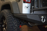 DV8 Offroad 07-18 Jeep Wrangler JK Rear Bumper Full Length - RBSTTB-09