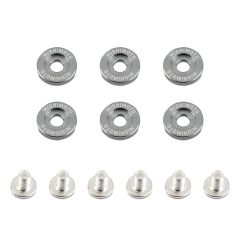 Mishimoto Small Fender Washer Kit (6pcs) - Gunmetal - MMFW-SM-6GM