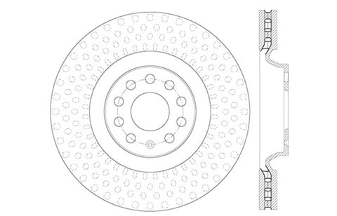 StopTech Drilled Sport Brake Rotor - 128.33144R