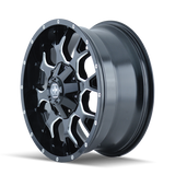 Mayhem 8015 Warrior 17x9 / 8x165.1 BP / -12mm Offset / 130.8mm Hub Black w/ Milled Spokes Wheel - 8015-7976M