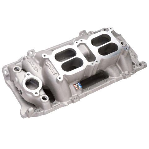 Edelbrock Manifold Dual Quad RPM Air Gap BB Chevy Oval Port - 7520