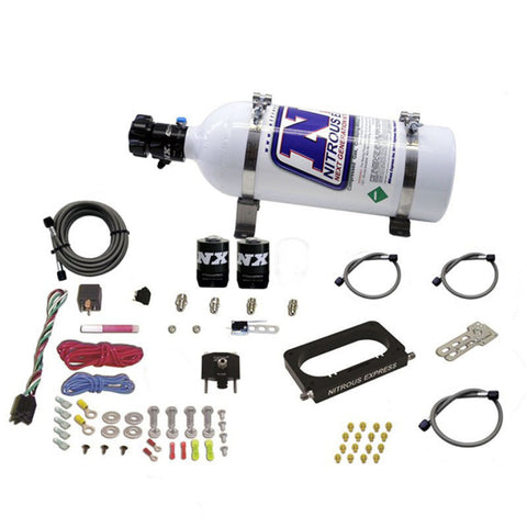 Nitrous Express 96-04 Ford Mustang Cobra/Mach 1 4 Valve Nitrous Kit (50-300HP) w/5lb Bottle - 20950-05