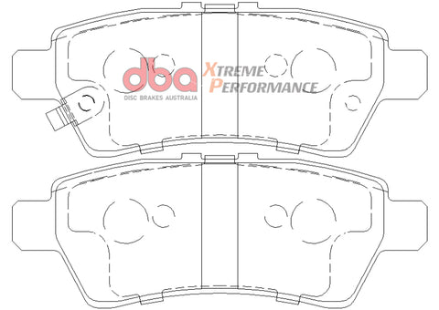 DBA 04-12 Nissan Pathfinder 4.0L XP Performance Rear Brake Pads - DB1919XP