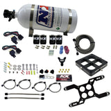 Nitrous Express Dominator Dual Stage Billet Crossbar Nitrous Kit (50-300 & 100-500HP) w/10lb Bottle - 66047-10