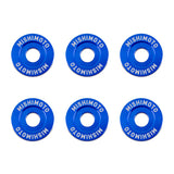 Mishimoto Large Fender Washer Kit (6pcs) - Blue - MMFW-LG-6BL