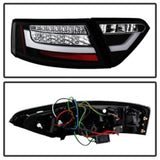 Spyder Audi A5 08-12 LED Tail Lights Black ALT-YD-AA508-LED-BK - 5082275