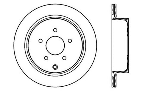 StopTech Slotted & Drilled Sport Brake Rotor - 127.42078R