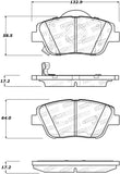 StopTech Street Brake Pads - Front - 308.14440