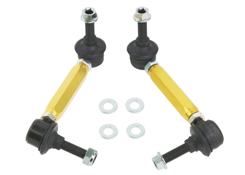 Whiteline Universal Sway Bar End Link Kit - 130-155mm Heavy Duty Adjustable - 10mm Ball Studs - KLC140-135