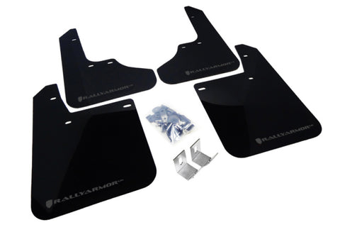 Rally Armor 93-01 Subaru Impreza RS Black UR Mud Flap w/ Grey Logo - MF2-UR-BLK/GRY