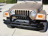 Rampage 1976-1983 Jeep CJ5 Double Tube Bumper Front - Black - 8620