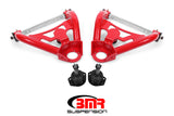 BMR 64-72 A-Body Pro-Touring Upper A-Arms w/ Tall Ball Joint (Delrin) - Red - AA028R