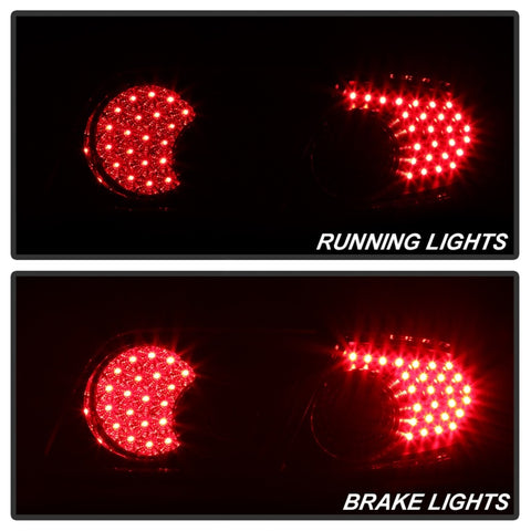 xTune Mazda 6 03-08 4/5DR (Not Fit Wagon) LED Tail Lights - Black (ALT-ON-M603-LED-BK) - 5013101