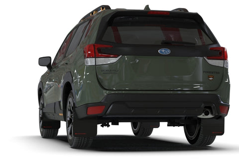 Rally Armor 2022 Subaru Forester (Incl. Wilderness) Black UR Mud Flap w/ Grey Logo - MF82-UR-BLK/GRY