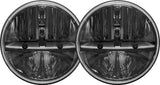 Rigid Industries 7in Round Headlights w/ H13 to H4 Adaptors - Set of 2 - 55001