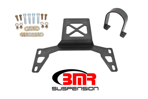 BMR 07-14 Shelby GT500 Front Driveshaft Safety Loop - Black Hammertone - DSL020H