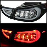 Spyder Hyundai Elantra 11-13 Light Bar LED Tail Lights Black ALT-YD-HYELAN11-LED-BK - 5072788