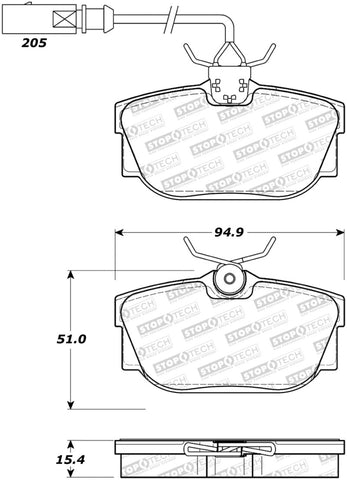 StopTech Street Brake Pads - 308.08772