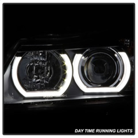 Spyder BMW E90 3-Series 06-08 4DR Headlights - Halogen Model Only - Black PRO-YD-BMWE9005V2-AM-BK - 5083432