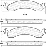 StopTech Street Select Brake Pads - 305.08210