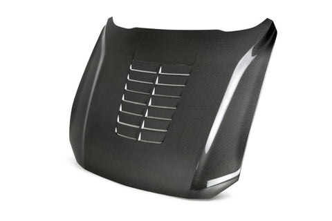 Anderson Composites 18-19 Ford Mustang Double Sided Type-GT5 Carbon Fiber Hood - AC-HD18FDMU-GT5-DS