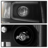 Xtune Chevy Silverado 1500/2500/3500 07-13 Projector Headlights Black PRO-JH-CS07-LED-BK - 9027796