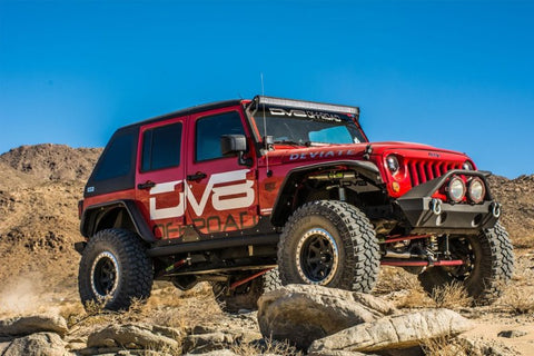 DV8 Offroad 07-18 Jeep Wrangler JK Front & Rear Flat Tube Fenders - FENDB-02