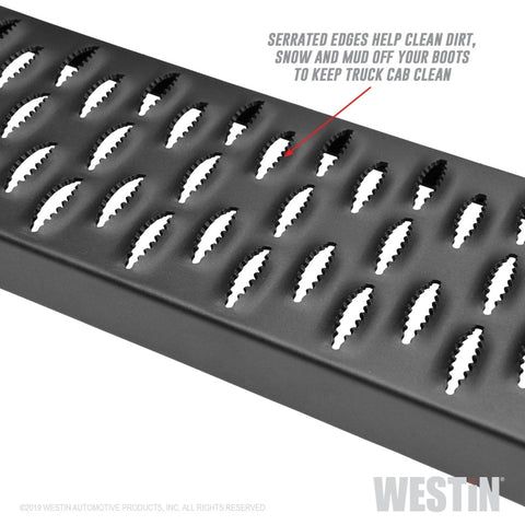 Westin Grate Steps Running Boards 54 in - Textured Black - 27-74705