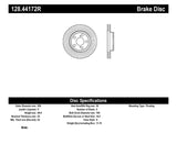 StopTech Sport Cross Drilled Brake Rotor - Rear Left - 128.44172R