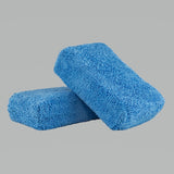 Chemical Guys Premium Grade Microfiber Applicators - 2in x 4in x 6in - Blue - 2 Pack - MIC_292_02