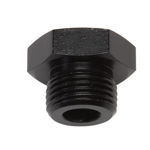 Russell Performance -8 AN Straight Thread Plug (Black) - 660283