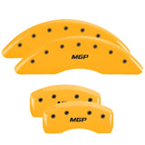 MGP 4 Caliper Covers Engraved Front & Rear MGP Yellow finish black ch - 28001SMGPYL